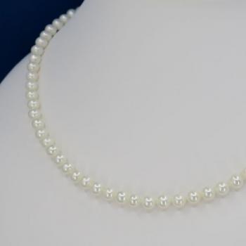 Perlenkette - Silber, Perle - 2020