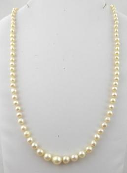 Halskette - Silber, Perle - 1945